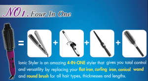 Electric Magic Hot Hair Styling Curling Iron Comb (A8128)