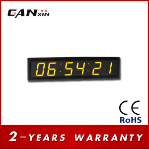 [Ganxin]2.3inch Screen Yellow LED Digital Display Clock for Meeting Room