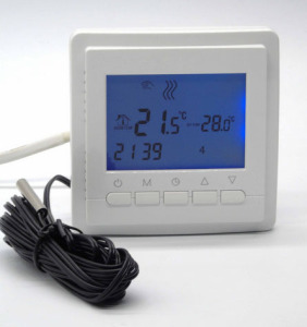 Programmable Room Floor Heating Thermostat with Dual Sensor