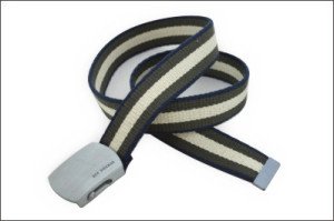 Men′s Stripe Polyester Webbing Belt